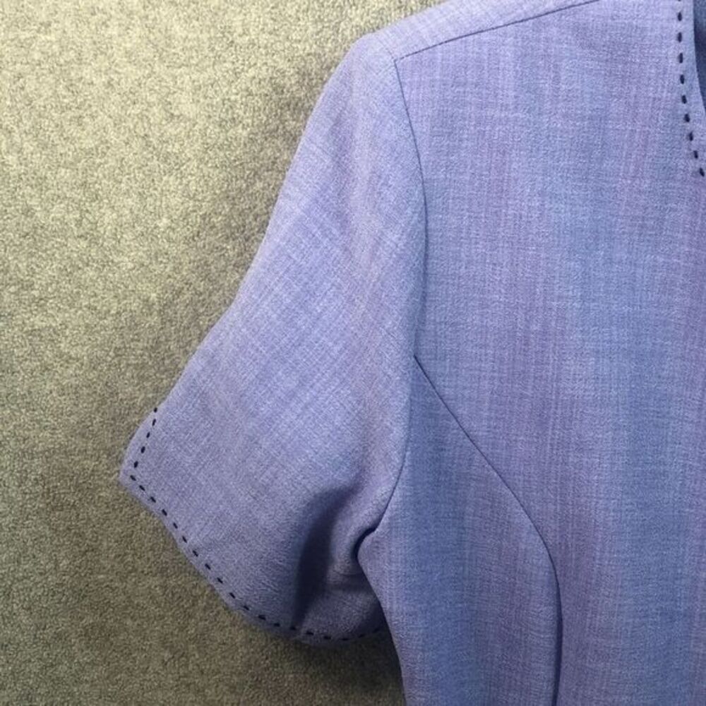 K Studio‎ Collection Lavender Short Sleeve Blazer Jacket Career Professional - Picture 6 of 10